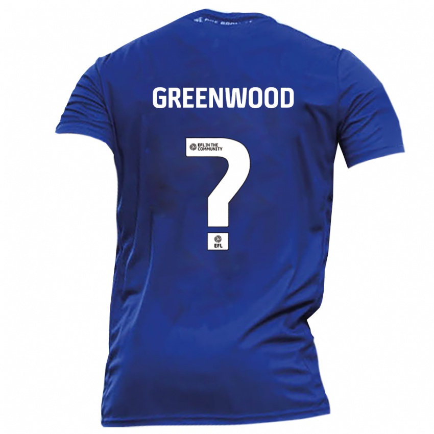 נשים Charlotte Greenwood #0 כחול לבן הרחק ג'רזי 2025/26 חולצה קצרה