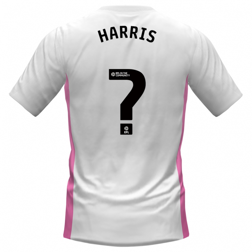 נשים Darragh Harris #0 לבן אדום הרחק ג'רזי 2025/26 חולצה קצרה