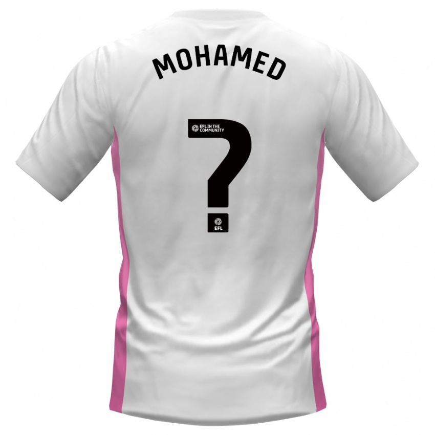 נשים Mohssen Mohamed #0 לבן אדום הרחק ג'רזי 2025/26 חולצה קצרה