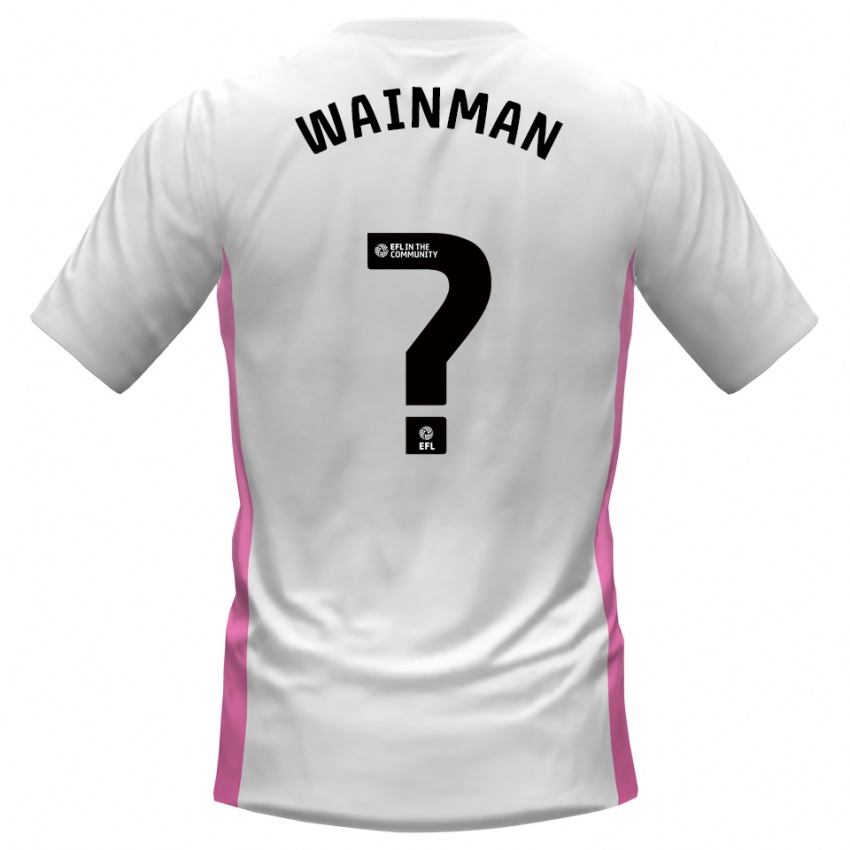 נשים תיאו ויינמן #0 לבן אדום הרחק ג'רזי 2025/26 חולצה קצרה