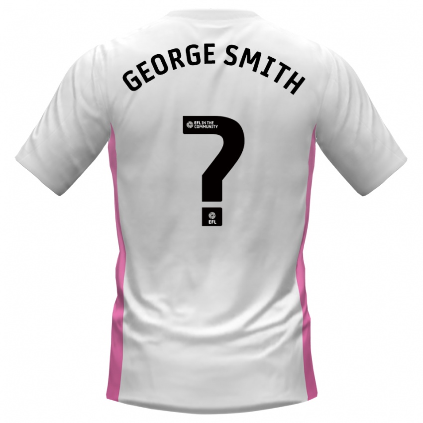 נשים George Smith #0 לבן אדום הרחק ג'רזי 2025/26 חולצה קצרה