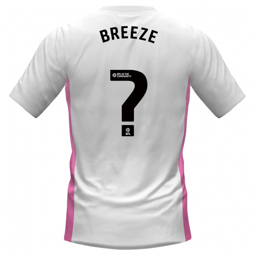 נשים Meghan Breeze #0 לבן אדום הרחק ג'רזי 2025/26 חולצה קצרה