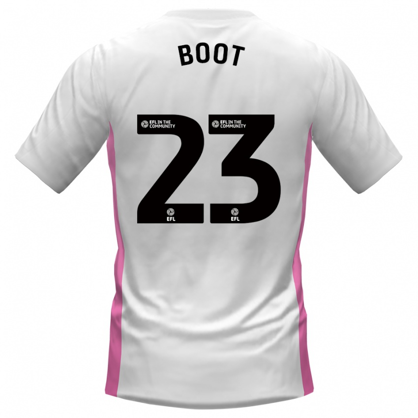 נשים Ryan Boot #23 לבן אדום הרחק ג'רזי 2025/26 חולצה קצרה