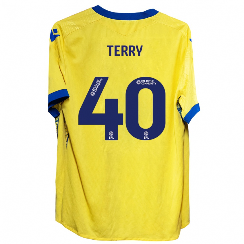 נשים פרנקי טרי #40 צהוב כחול הרחק ג'רזי 2025/26 חולצה קצרה