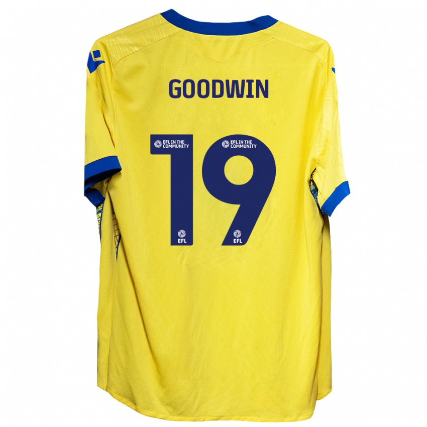 נשים ויל גודווין #19 צהוב כחול הרחק ג'רזי 2025/26 חולצה קצרה