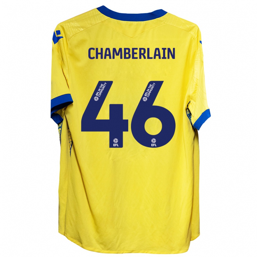 נשים הריסון צ׳מברליין #46 צהוב כחול הרחק ג'רזי 2025/26 חולצה קצרה