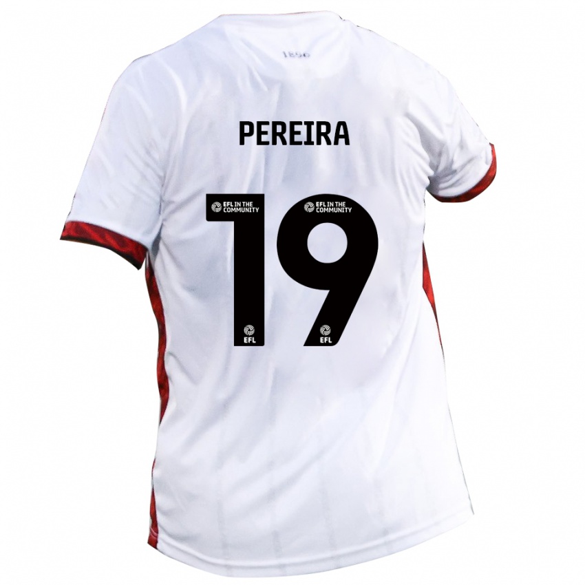 נשים דיון פריירה #19 לבן אדום שחור הרחק ג'רזי 2025/26 חולצה קצרה