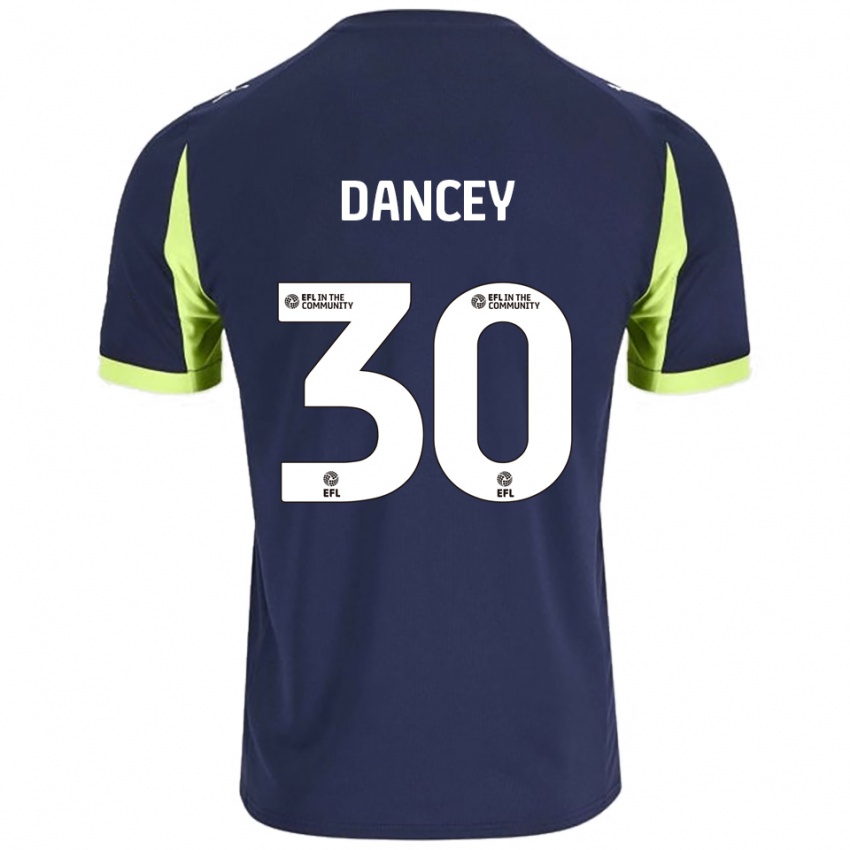 נשים סטנלי רוברט דאנסי #30 כחול נייבי ירוק זוהר הרחק ג'רזי 2025/26 חולצה קצרה