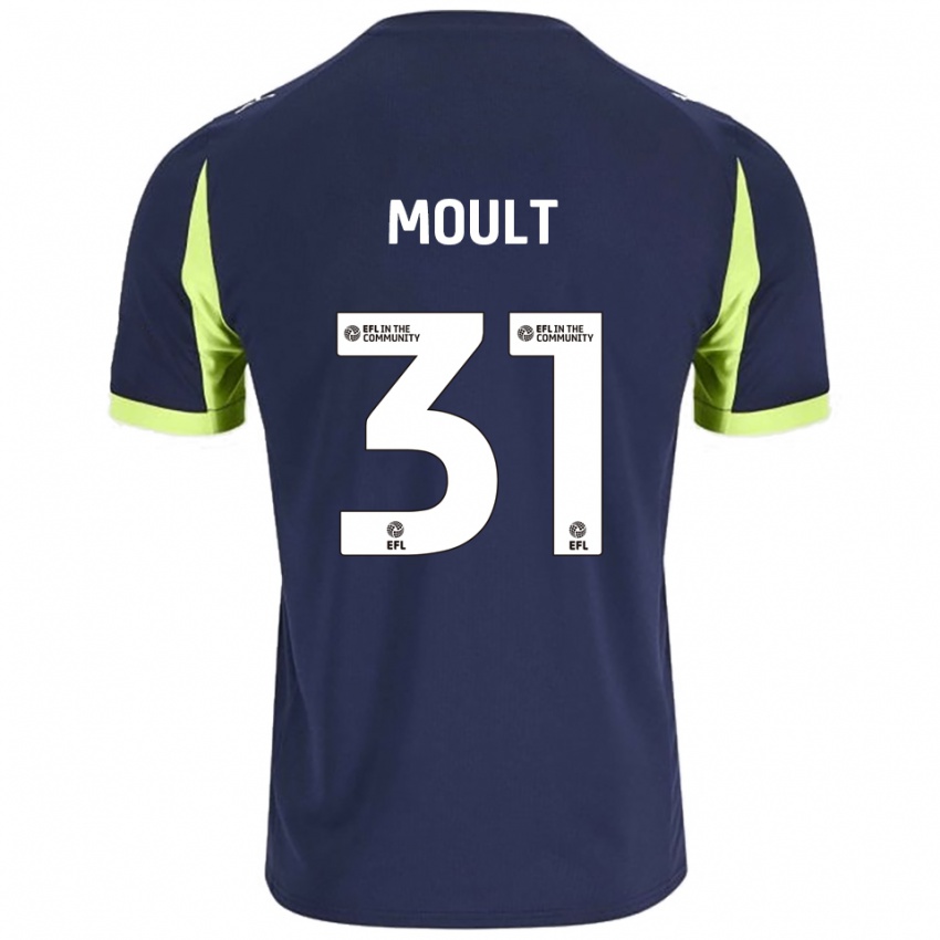 נשים לואיס מולט #31 כחול נייבי ירוק זוהר הרחק ג'רזי 2025/26 חולצה קצרה