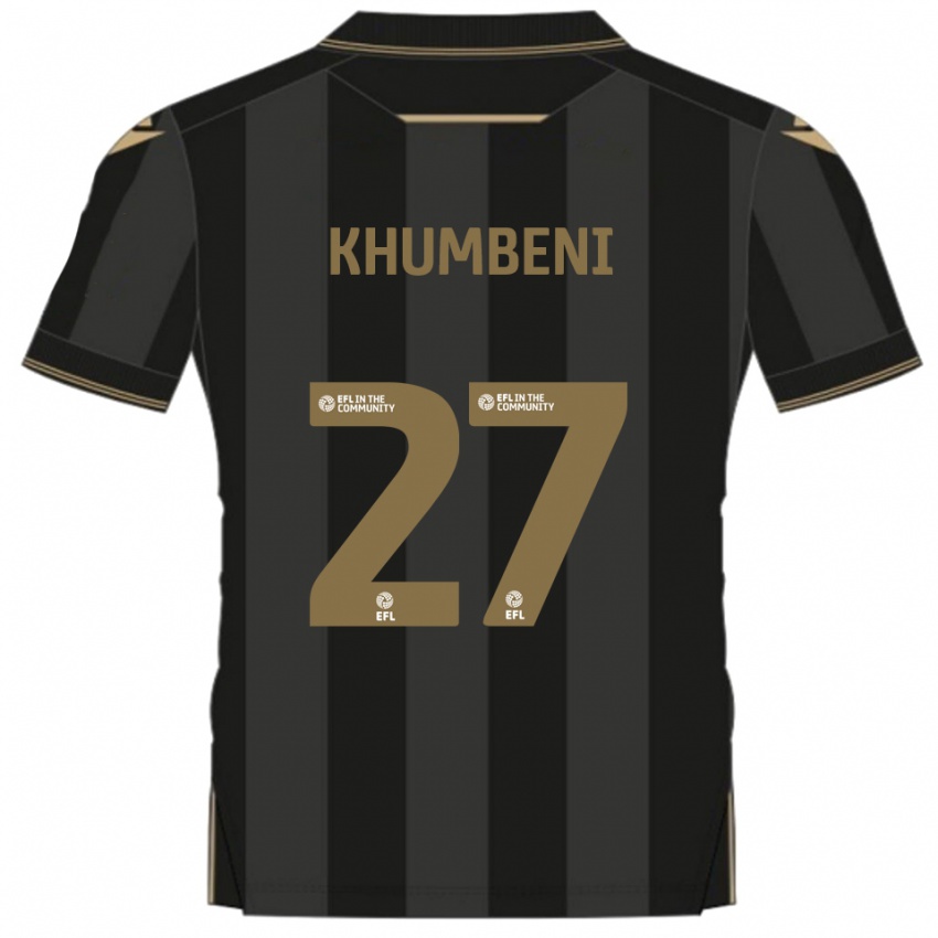 נשים Nelson Khumbeni #27 שחור זהב הרחק ג'רזי 2025/26 חולצה קצרה