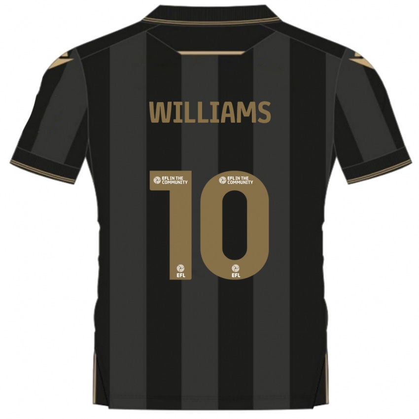 נשים ג'ונתן וויליאמס #10 שחור זהב הרחק ג'רזי 2025/26 חולצה קצרה