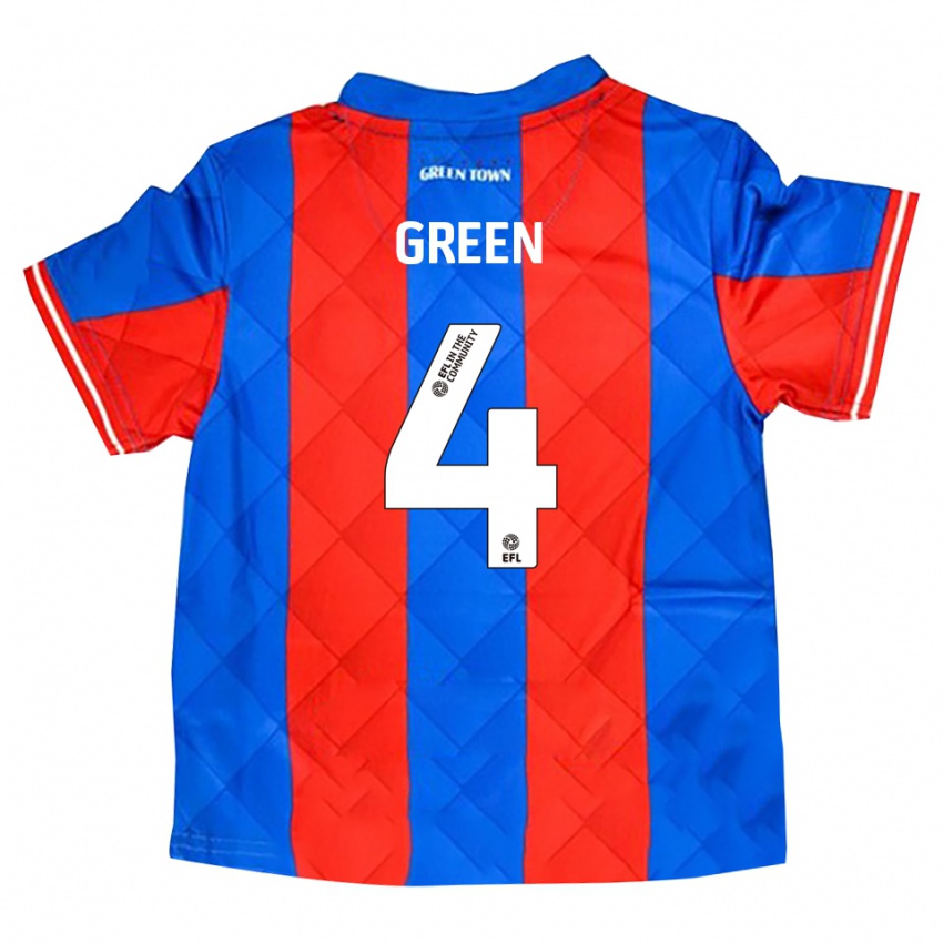 נשים קירן גרין #4 כחול אדום לבן הרחק ג'רזי 2025/26 חולצה קצרה