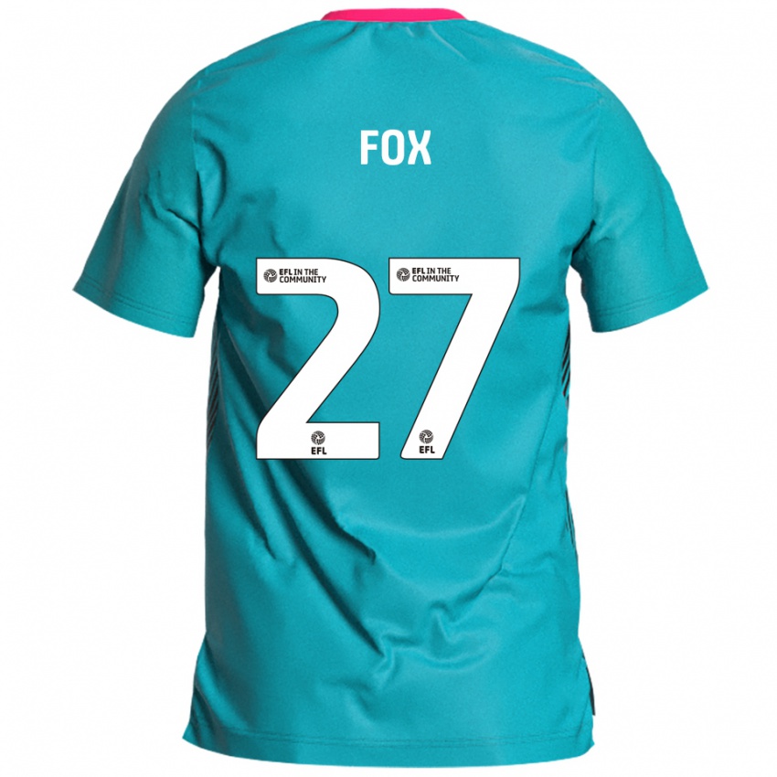 נשים Ben Fox #27 תכלת ורוד הרחק ג'רזי 2025/26 חולצה קצרה