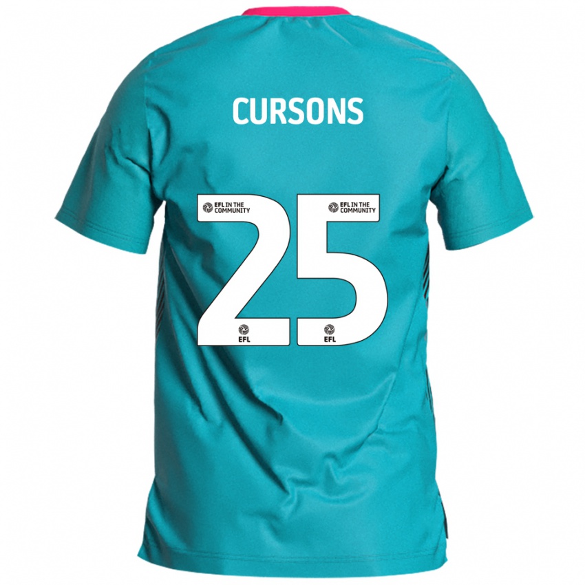 נשים טום קרסונס #25 תכלת ורוד הרחק ג'רזי 2025/26 חולצה קצרה