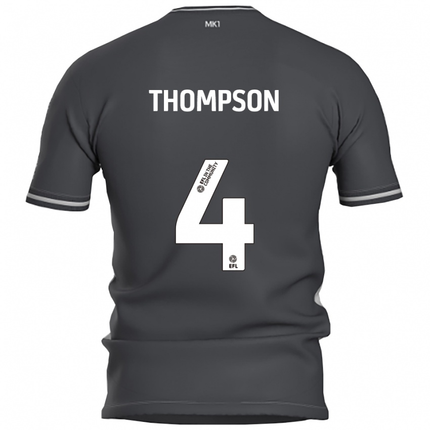 נשים Nathan Thompson #4 אפור כסוף הרחק ג'רזי 2025/26 חולצה קצרה