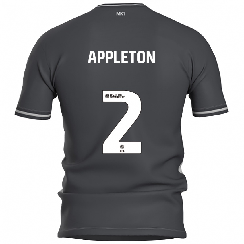 נשים Tara Appleton #2 אפור כסוף הרחק ג'רזי 2025/26 חולצה קצרה