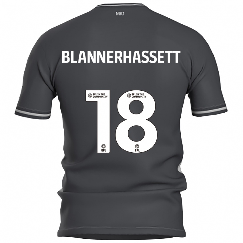 נשים Tommy Blannerhassett #18 אפור כסוף הרחק ג'רזי 2025/26 חולצה קצרה