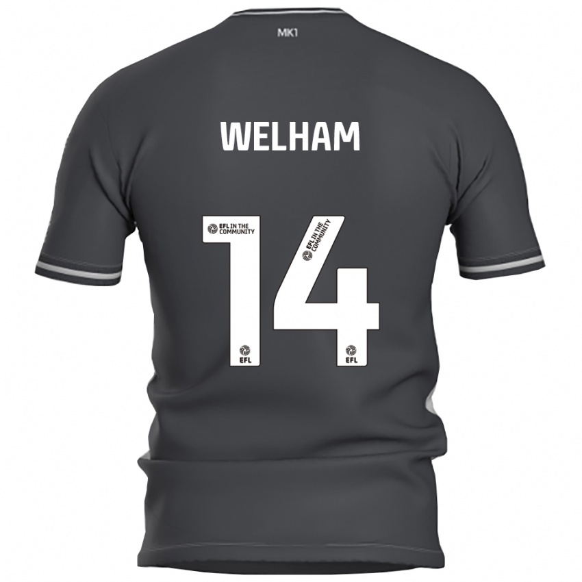 נשים Madeline Welham #14 אפור כסוף הרחק ג'רזי 2025/26 חולצה קצרה