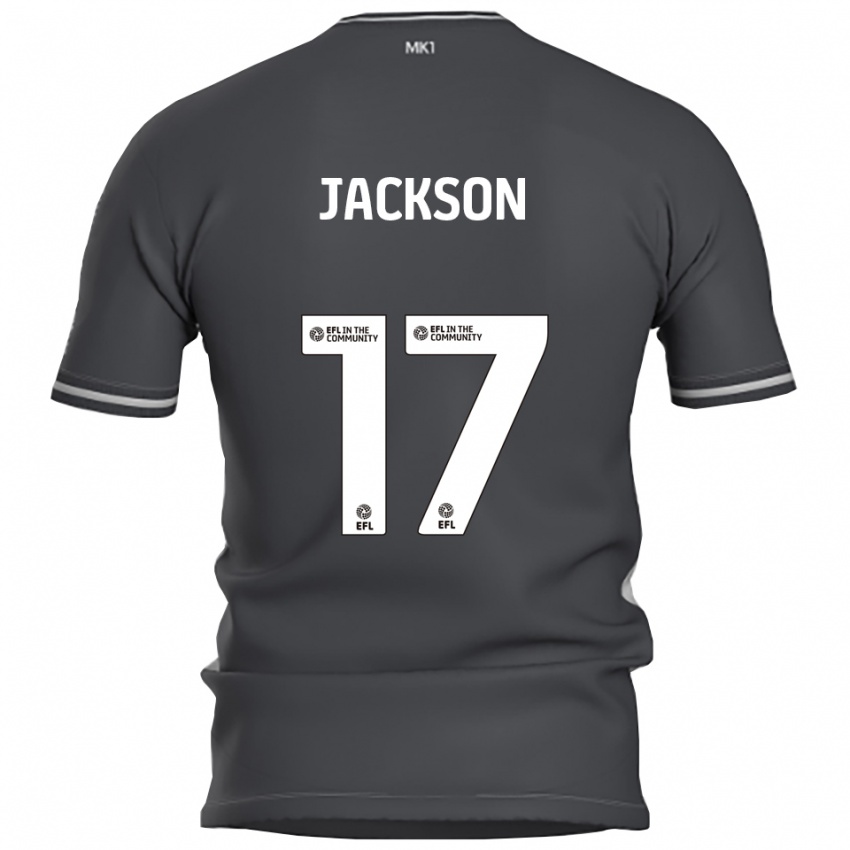 נשים Cayleigh Jackson #17 אפור כסוף הרחק ג'רזי 2025/26 חולצה קצרה