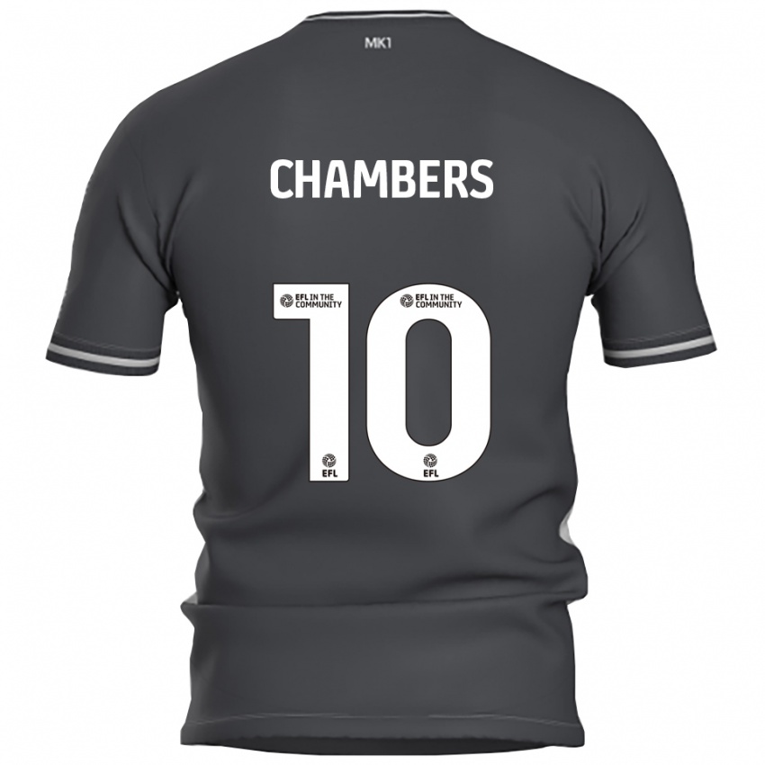 נשים T'yanna Chambers #10 אפור כסוף הרחק ג'רזי 2025/26 חולצה קצרה
