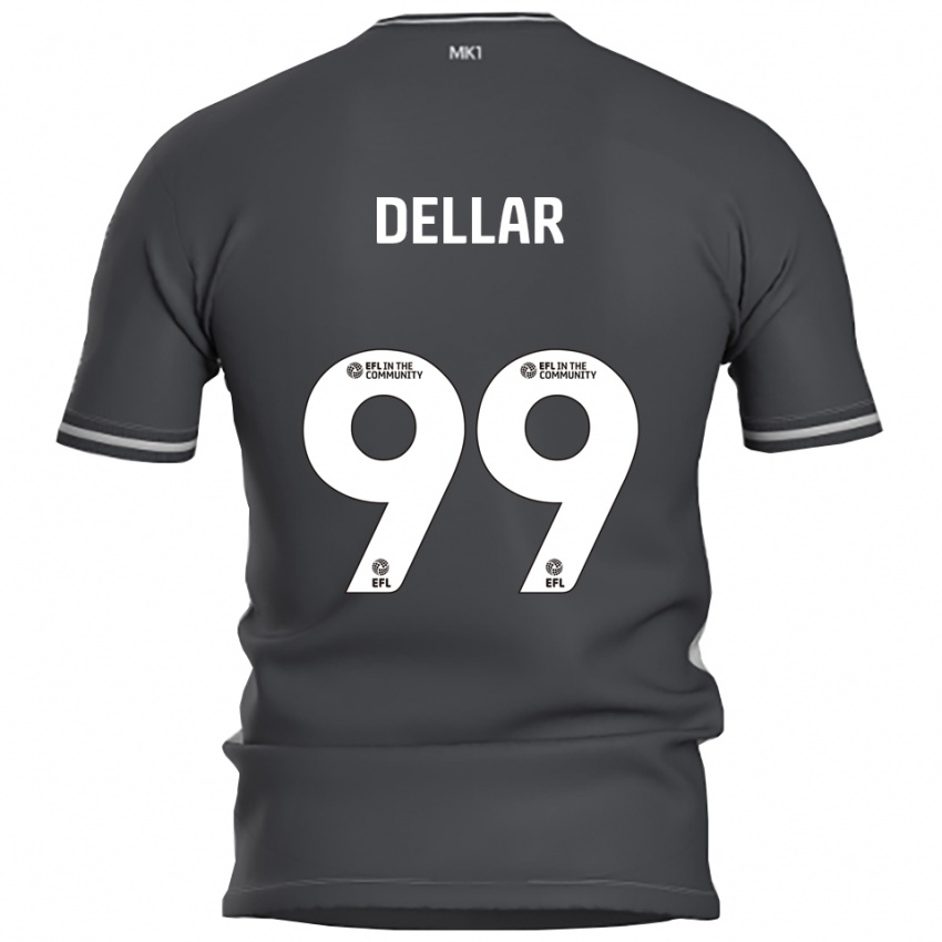 נשים Megan Dellar #99 אפור כסוף הרחק ג'רזי 2025/26 חולצה קצרה