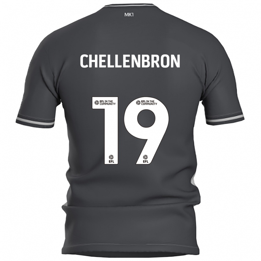 נשים Katie Chellenbron #19 אפור כסוף הרחק ג'רזי 2025/26 חולצה קצרה