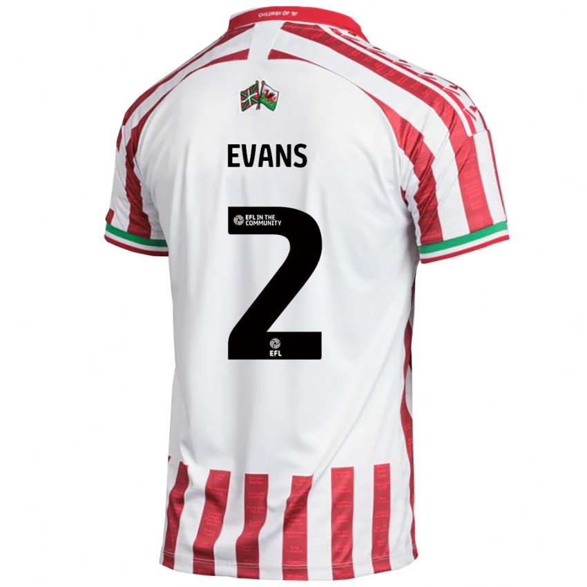 נשים קמרון אוונס #2 אדום לבן הרחק ג'רזי 2025/26 חולצה קצרה