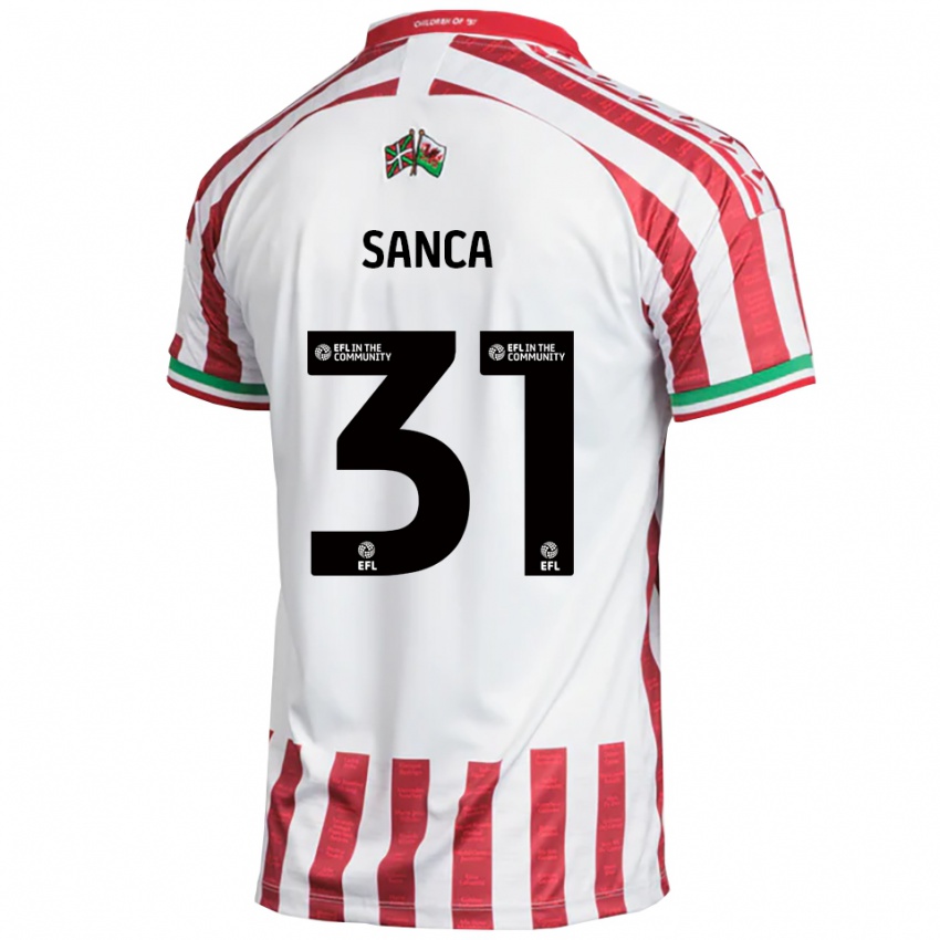 נשים נלסון סאנקה #31 אדום לבן הרחק ג'רזי 2025/26 חולצה קצרה