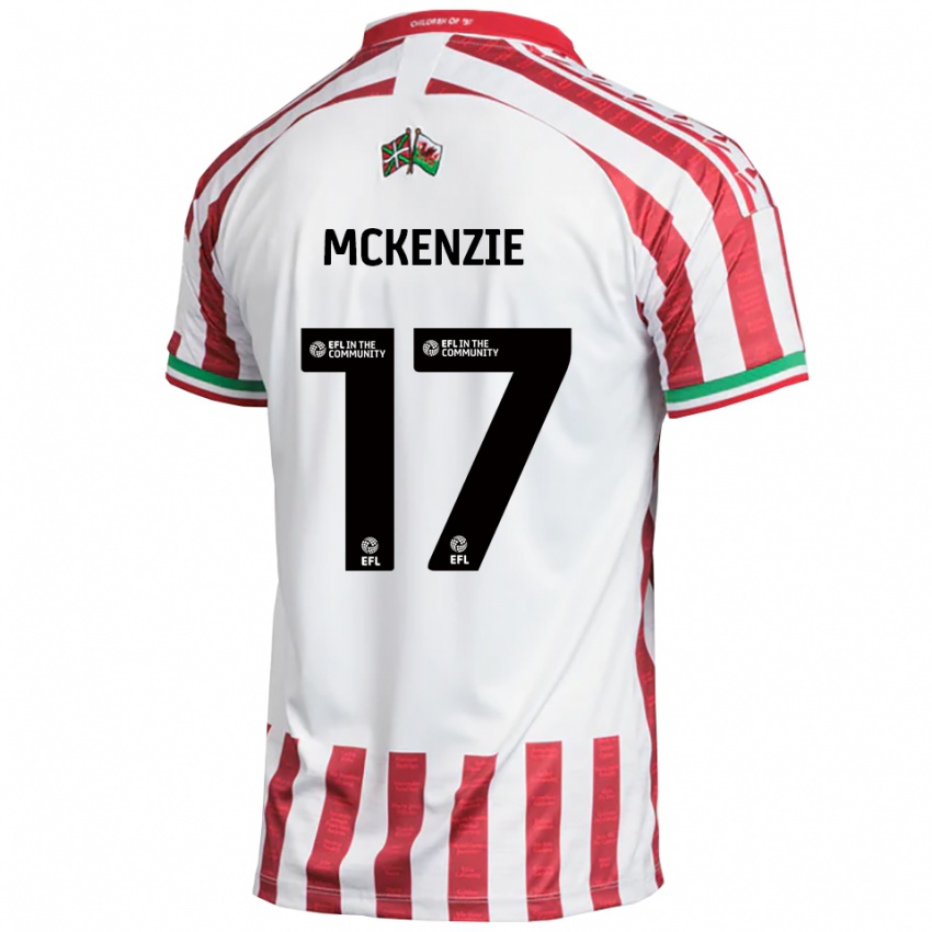 נשים Myles Mckenzie #17 אדום לבן הרחק ג'רזי 2025/26 חולצה קצרה