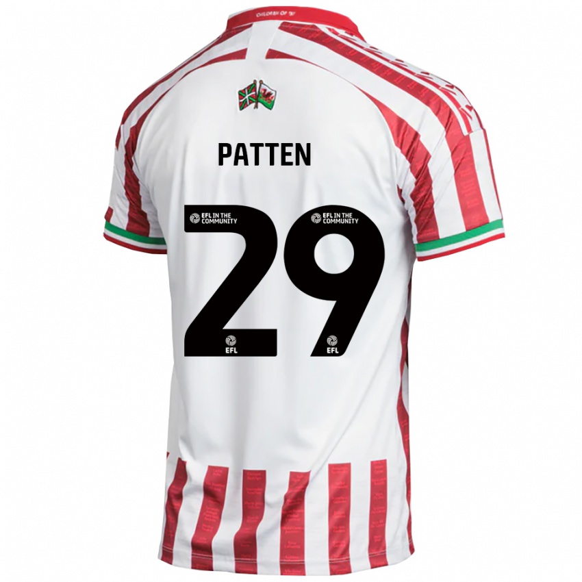 נשים קינן פטן #29 אדום לבן הרחק ג'רזי 2025/26 חולצה קצרה