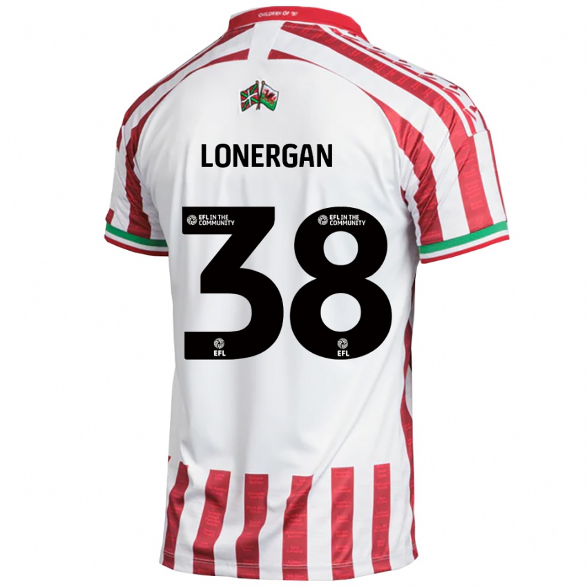 נשים Riley Lonergan #38 אדום לבן הרחק ג'רזי 2025/26 חולצה קצרה