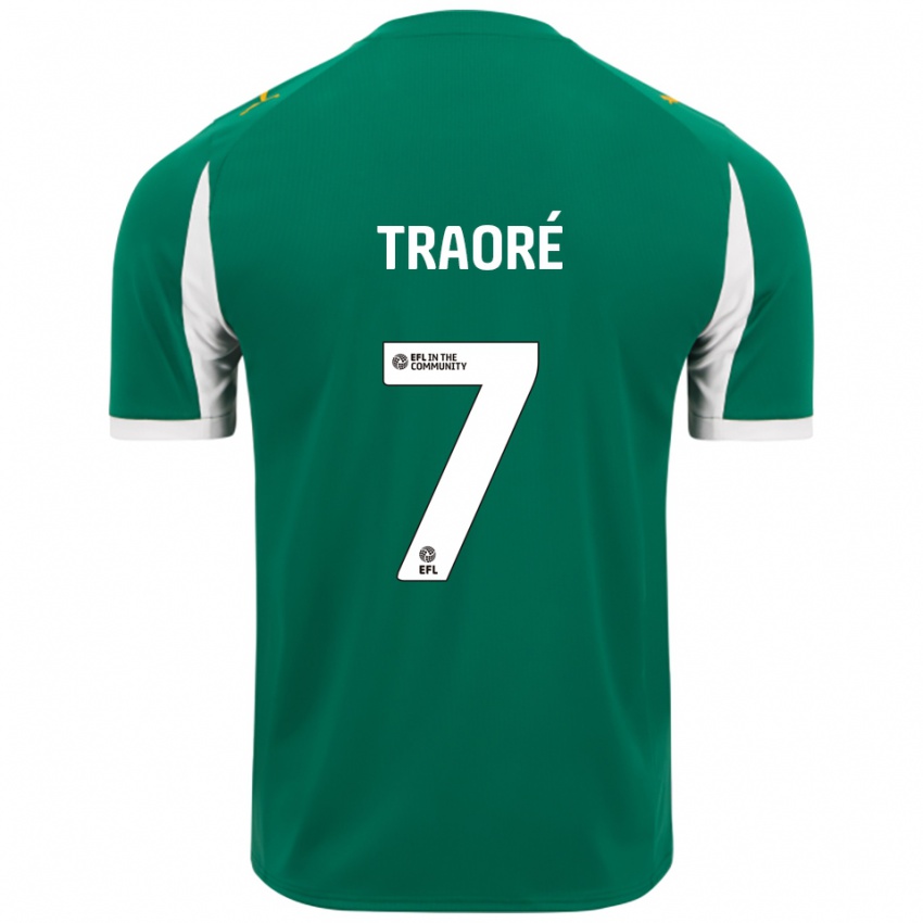 נשים מאי טראורה #7 ירוק לבן הרחק ג'רזי 2025/26 חולצה קצרה