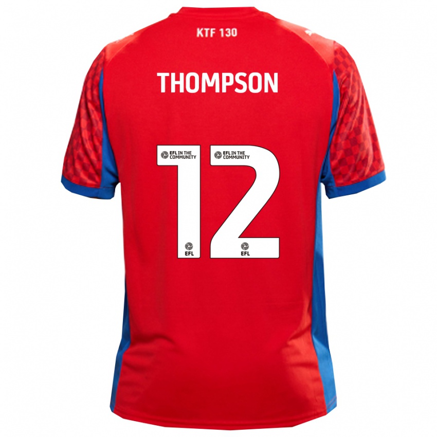 נשים Jaheim Thompson #12 אדום כחול הרחק ג'רזי 2025/26 חולצה קצרה