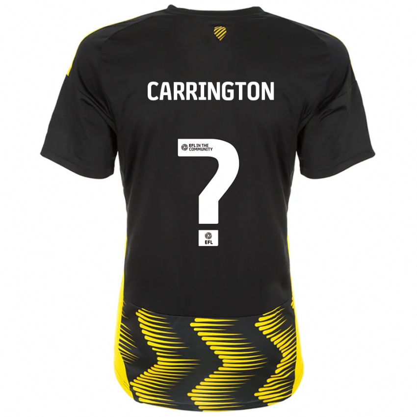 נשים Abbie Carrington #0 שחור צהוב הרחק ג'רזי 2025/26 חולצה קצרה