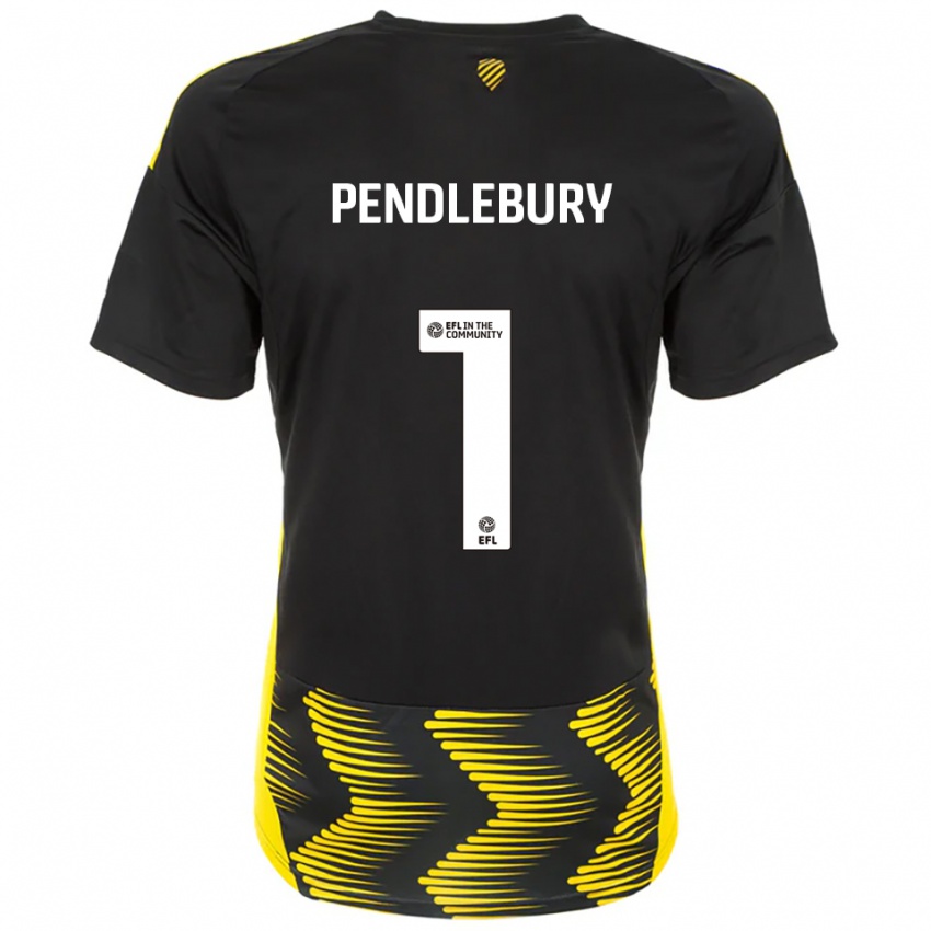נשים Izzy Pendlebury #1 שחור צהוב הרחק ג'רזי 2025/26 חולצה קצרה