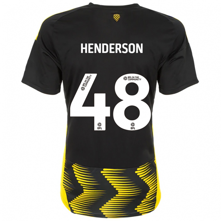 נשים אלפי הנדרסון #48 שחור צהוב הרחק ג'רזי 2025/26 חולצה קצרה