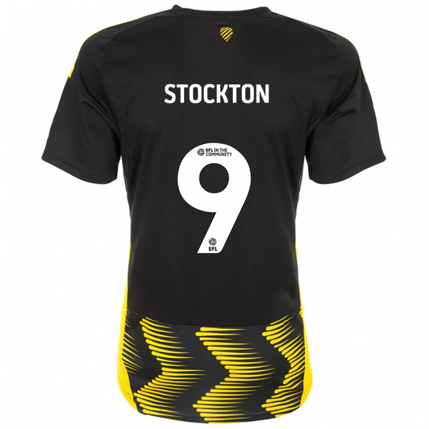 נשים קול סטוקטון #9 שחור צהוב הרחק ג'רזי 2025/26 חולצה קצרה