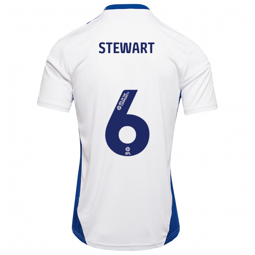 נשים Alistair Stewart #6 לבן כחול הרחק ג'רזי 2025/26 חולצה קצרה