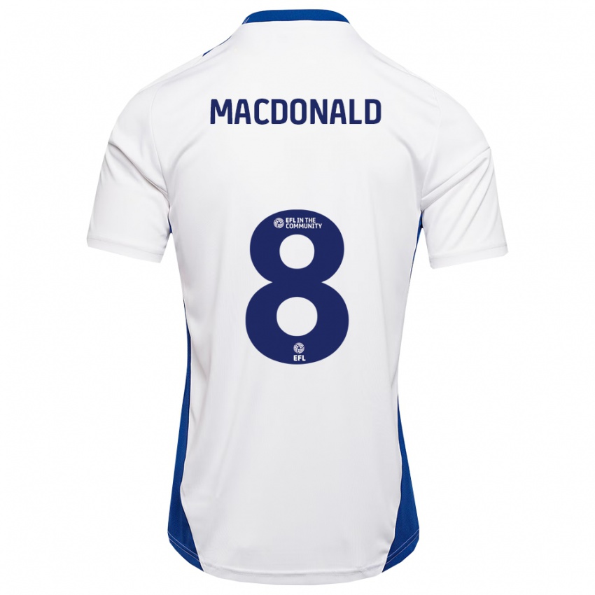 נשים Taylor Macdonald #8 לבן כחול הרחק ג'רזי 2025/26 חולצה קצרה
