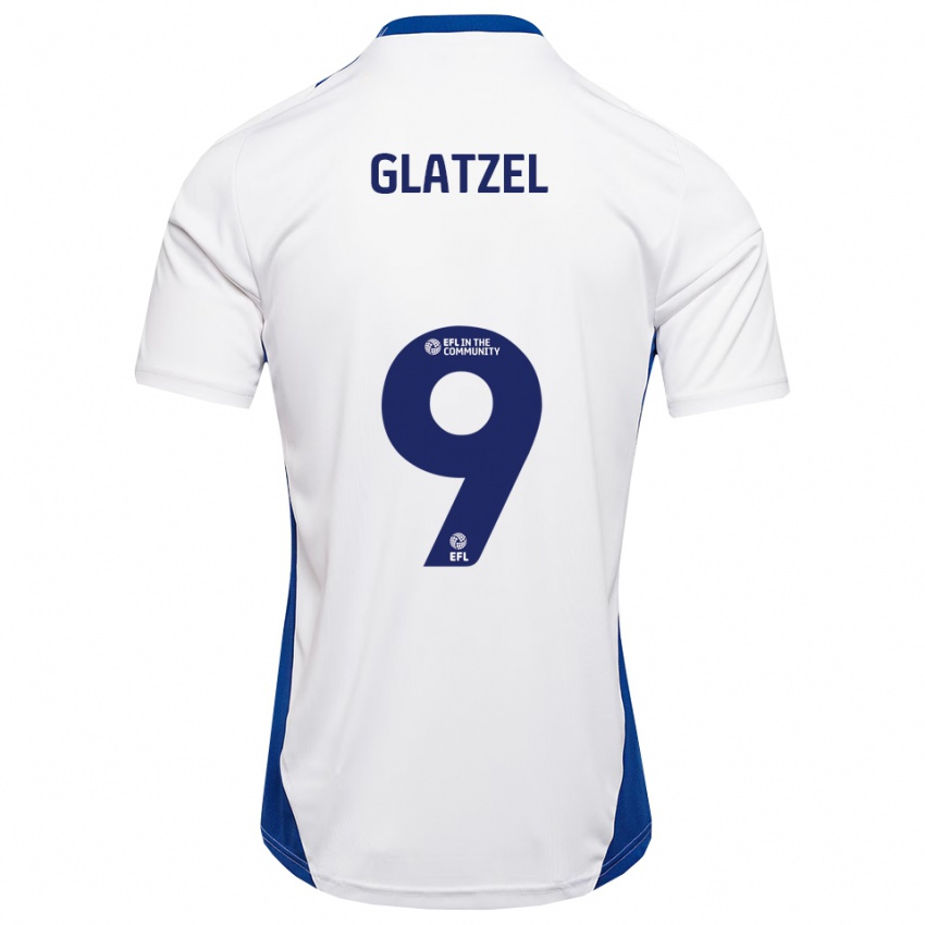 נשים פול גלאצל #9 לבן כחול הרחק ג'רזי 2025/26 חולצה קצרה