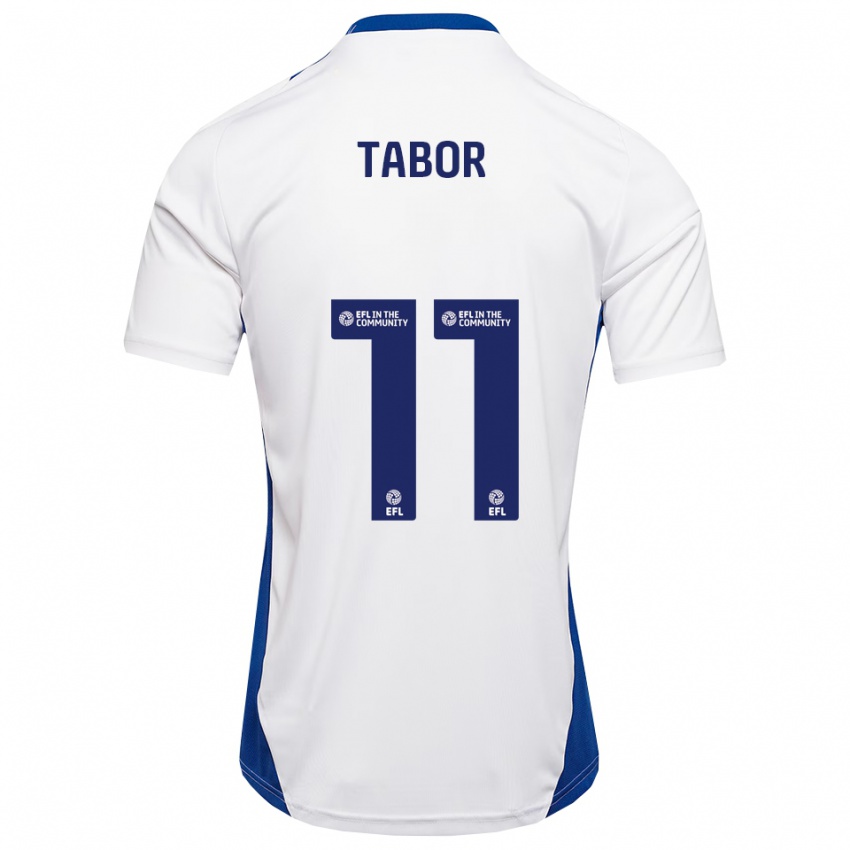 נשים ג׳ייק תבור #11 לבן כחול הרחק ג'רזי 2025/26 חולצה קצרה