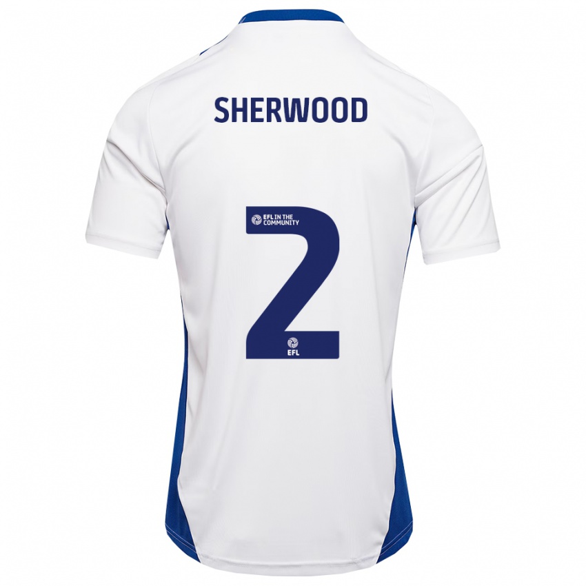 נשים Katie Sherwood #2 לבן כחול הרחק ג'רזי 2025/26 חולצה קצרה