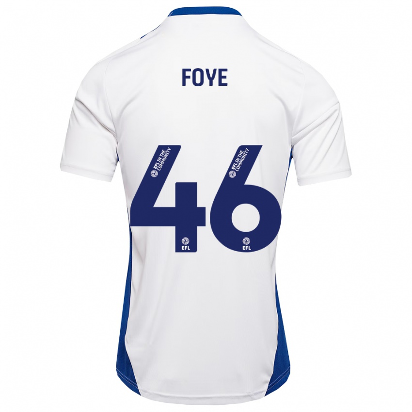 נשים אוון פוי #46 לבן כחול הרחק ג'רזי 2025/26 חולצה קצרה