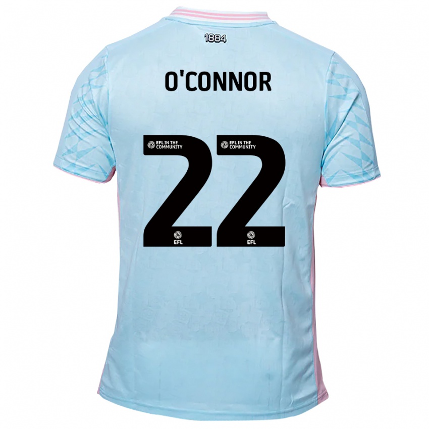 נשים לי או'קונור #22 תכלת ורוד הרחק ג'רזי 2025/26 חולצה קצרה