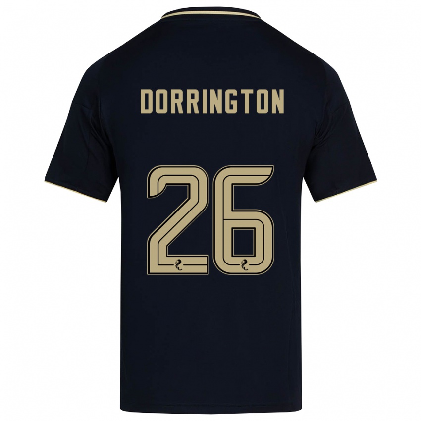 נשים Alfie Dorrington #26 כחול נייבי זהב הרחק ג'רזי 2025/26 חולצה קצרה