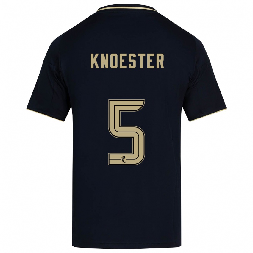 נשים מאטס קנוסטר #5 כחול נייבי זהב הרחק ג'רזי 2025/26 חולצה קצרה