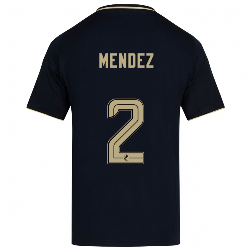 נשים Alix Mendez #2 כחול נייבי זהב הרחק ג'רזי 2025/26 חולצה קצרה