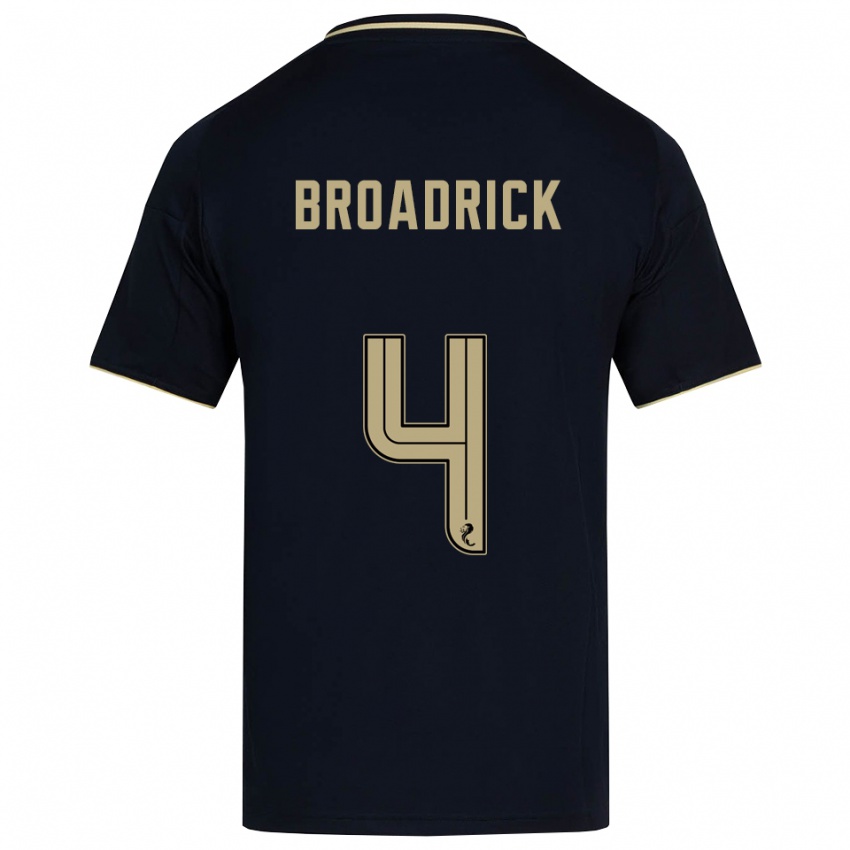 נשים ג'סיקה ברודריק #4 כחול נייבי זהב הרחק ג'רזי 2025/26 חולצה קצרה