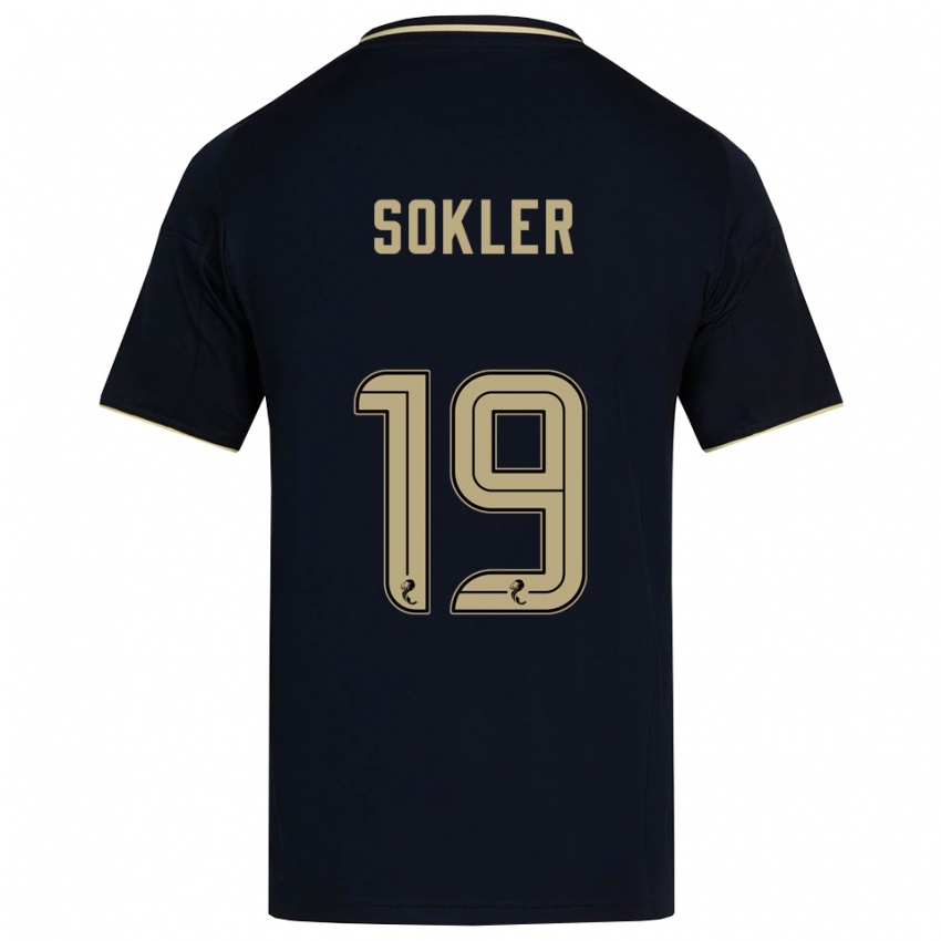 נשים אסתר סוקלר #19 כחול נייבי זהב הרחק ג'רזי 2025/26 חולצה קצרה