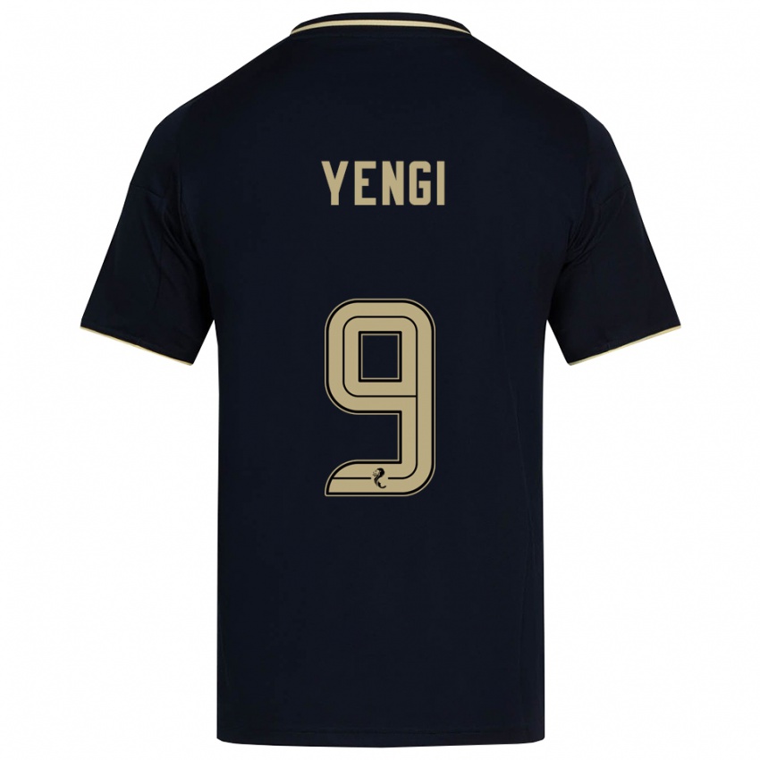 נשים קוסיני ינגי #9 כחול נייבי זהב הרחק ג'רזי 2025/26 חולצה קצרה